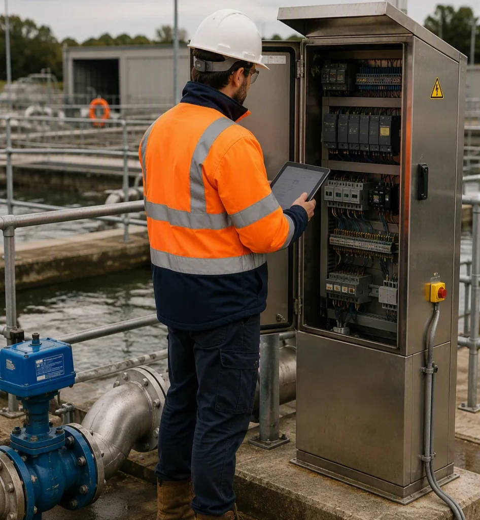 Engineer conducting an on site survey